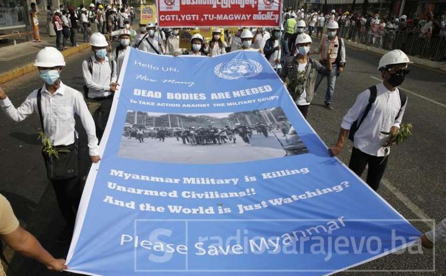 Najmasovnije demonstracije protiv vojne uprave u Mijanmaru 